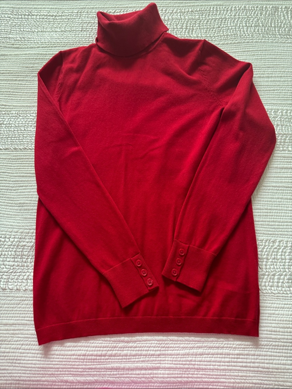 Talbots Brand Classic Red Turtleneck Sweater